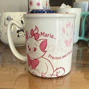 Marie Cat Mug with Pink Accents USED